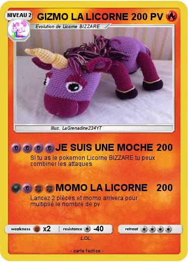 Pokemon GIZMO LA LICORNE