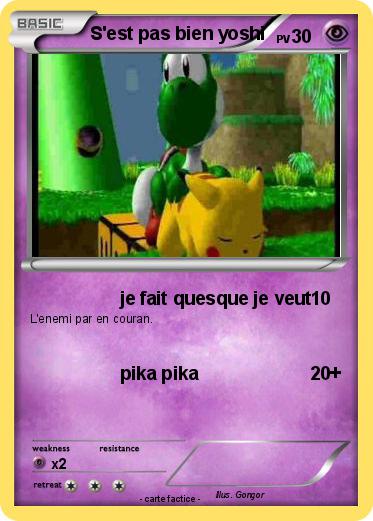 Pokemon S'est pas bien yoshi