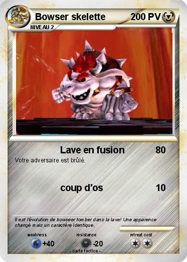 Pokemon Bowser skelette