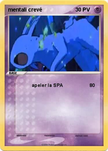 Pokemon mentali crevé 