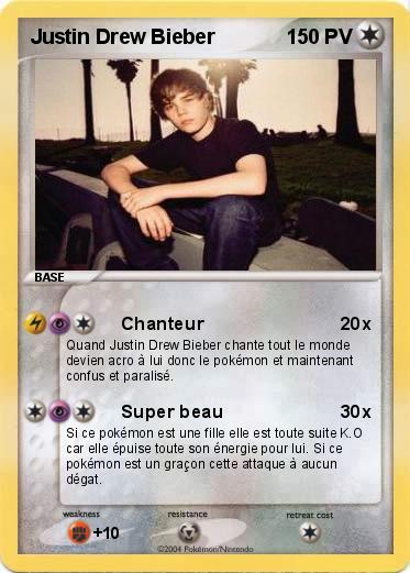 Pokemon Justin Drew Bieber
