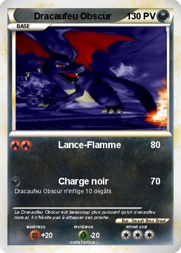 Pokemon Dracaufeu Obscur