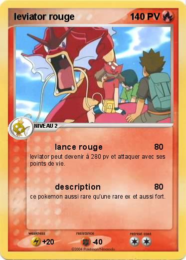 Pokemon leviator rouge
