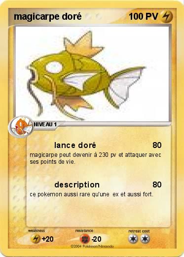 Pokemon magicarpe doré
