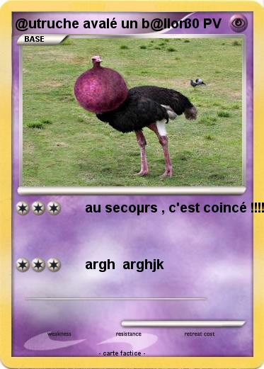 Pokemon @utruche avalé un b@llon