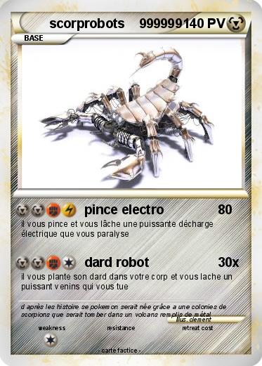 Pokemon scorprobots    999999