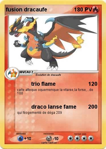 Pokemon fusion dracaufe