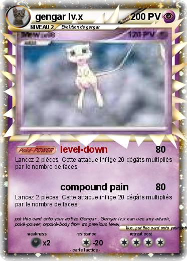 Pokemon gengar lv.x