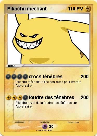 Pokemon Pikachu méchant