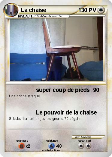 Pokemon La chaise