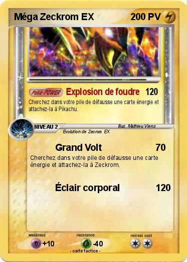 Pokemon Méga Zeckrom EX