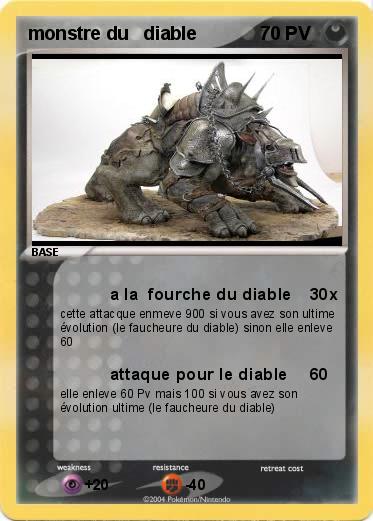Pokemon monstre du   diable