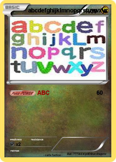 Pokemon abcdefghijklmnopqrstuvwxyz