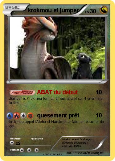 Pokemon krokmou et jumper