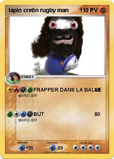 Pokemon lapin cretin rugby man