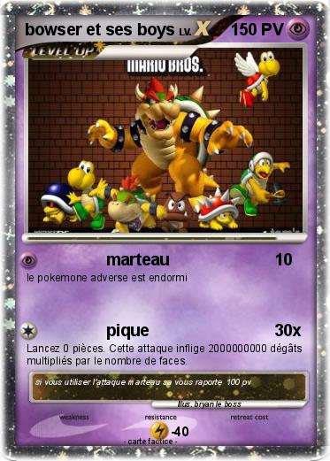 Pokemon bowser et ses boys
