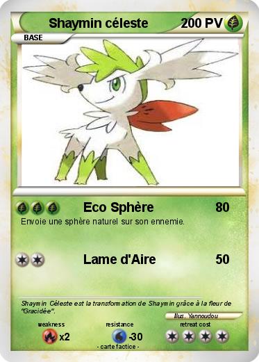 Pokemon Shaymin céleste