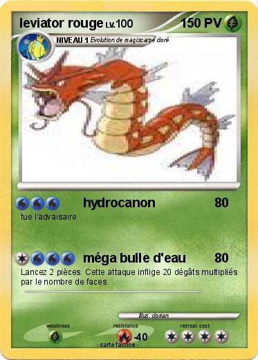 Pokemon leviator rouge