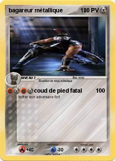 Pokemon bagareur métallique