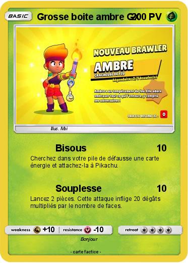 Pokemon Grosse boite ambre GX