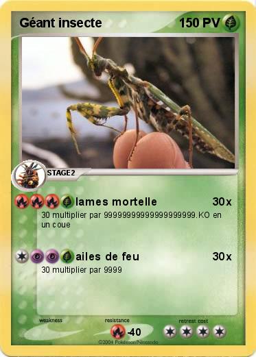 Pokemon Géant insecte