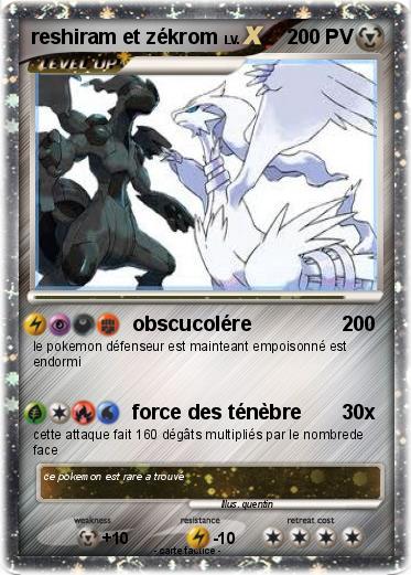 Pokemon reshiram et zékrom