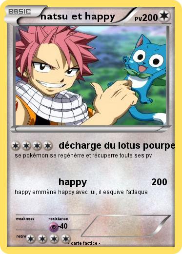Pokemon natsu et happy