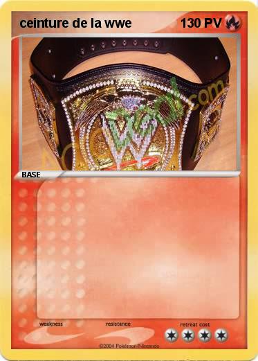 Pokemon ceinture de la wwe