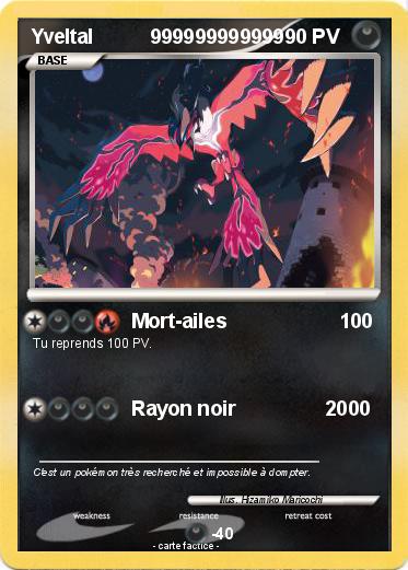 Pokemon Yveltal          999999999999