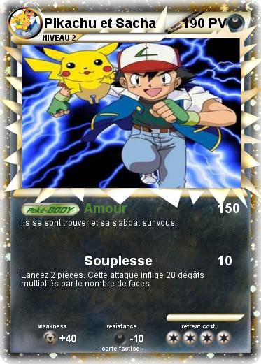 Pokemon Pikachu et Sacha