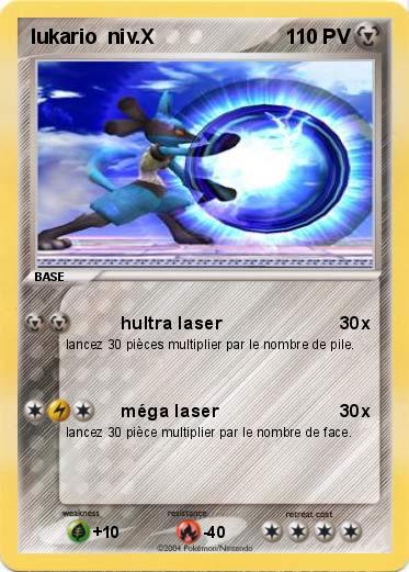 Pokemon lukario  niv.X