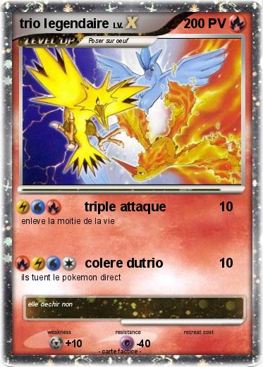 Pokemon trio legendaire