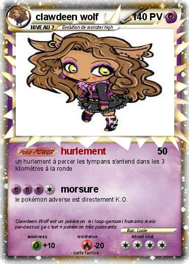 Pokemon clawdeen wolf