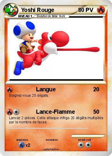 Pokemon Yoshi Rouge
