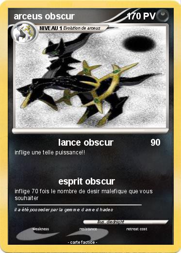 Pokemon arceus obscur
