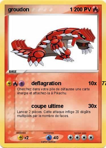 Pokemon groudon                            1
