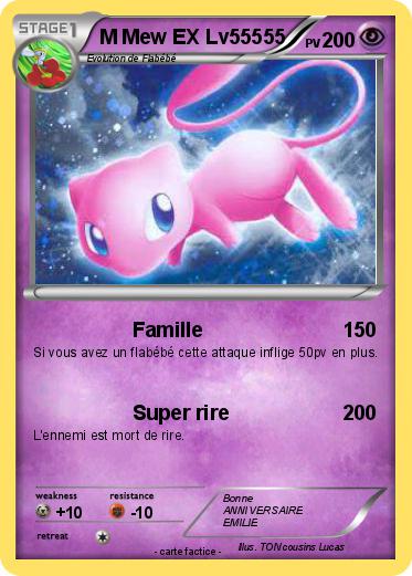 Pokemon M Mew EX Lv55555