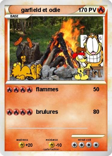 Pokemon garfield et odie
