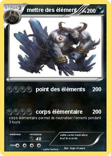Pokemon mettre des élèment