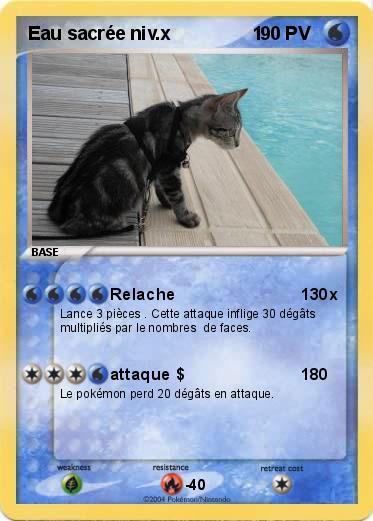 Pokemon Eau sacrée niv.x                1