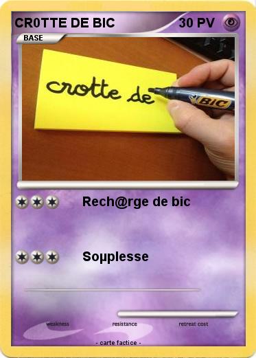 Pokemon CR0TTE DE BIC