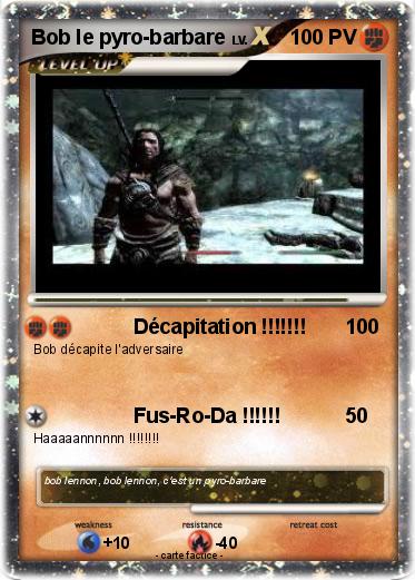 Pokemon Bob le pyro-barbare