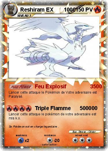 Pokemon Reshiram EX       1000