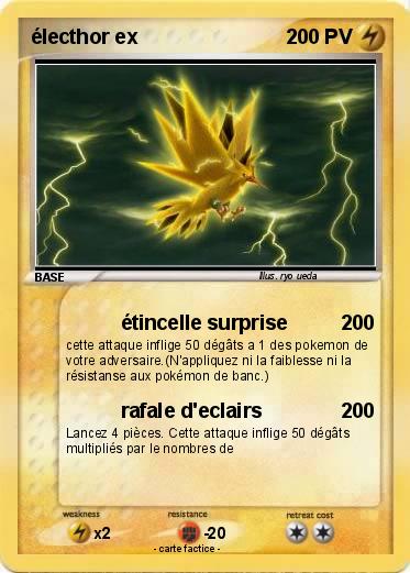 Pokemon électhor ex