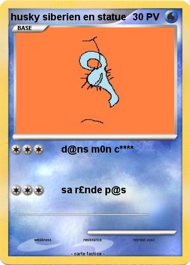 Pokemon husky siberien en statue