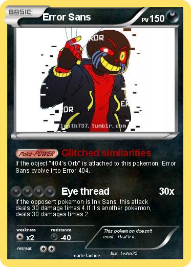 Pokemon Error Sans