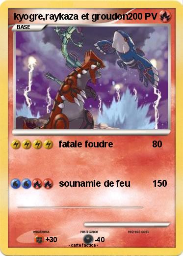 Pokemon kyogre,raykaza et groudon