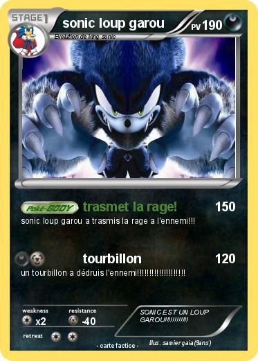 Pokemon sonic loup garou