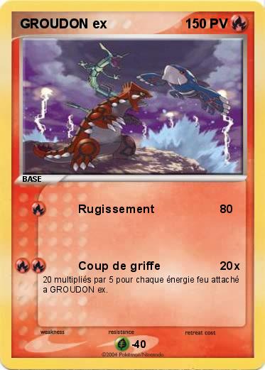 Pokemon GROUDON ex