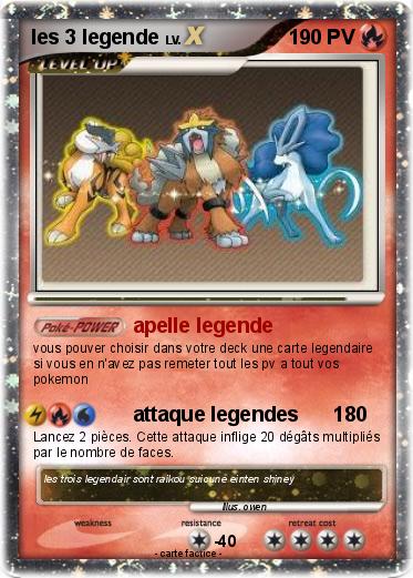 Pokemon les 3 legende